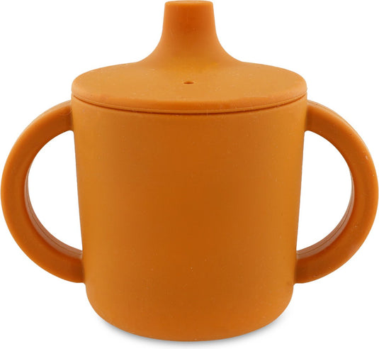 Trixie tuitbeker - mr. fox - drinkbeker voor baby - antilek beker - voor baby's vanaf 4 maanden - van siliconen - geschikt voor de vaatwasser
