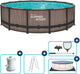 Summer waves frame zwembad rond - ⌀427 x 107 cm - zwembaden - inclusief filterpomp - zwembadpomp - filterpatroon - ladder - afdekzeil - grondzeil - onderhoudsset