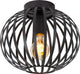 Lucide manuela –sylvan - plafonnière (plafondlamp) - ø 25,5 cm - 1xe27 - zwart