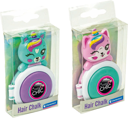 Clementoni crazy chic lovely haarkrijt eenhoorn paars blauw