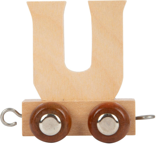 Small foot - houten lettertrein - u - 12 stuks