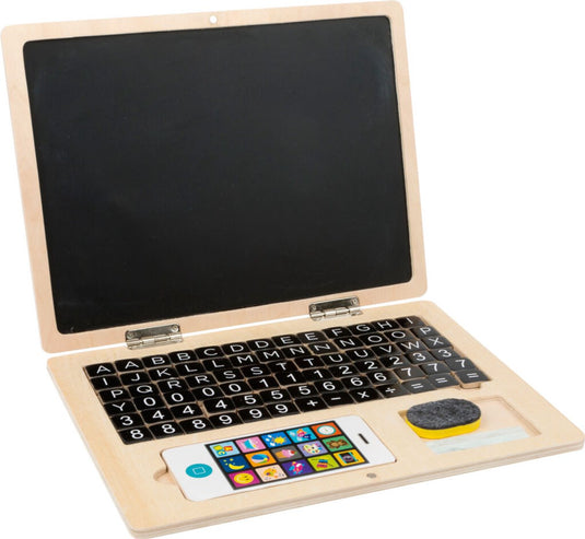 Small foot - houten laptop met magneetbord