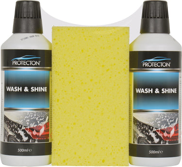 reinigingsset Wash Shine met spons 1 liter 3-delig