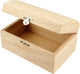 Creativ company cc houten schatkist 16,5x11x8,55 cm