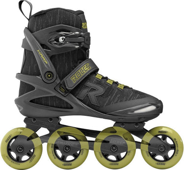 Roces warp thread tif 84 skeelers unisex – 4x84mm wielen – fitness inline skates – zwart groen – maat 40