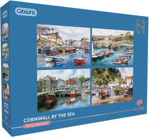 Gibsons legpuzzel cornwall by the sea 4x500 stukjes karton.