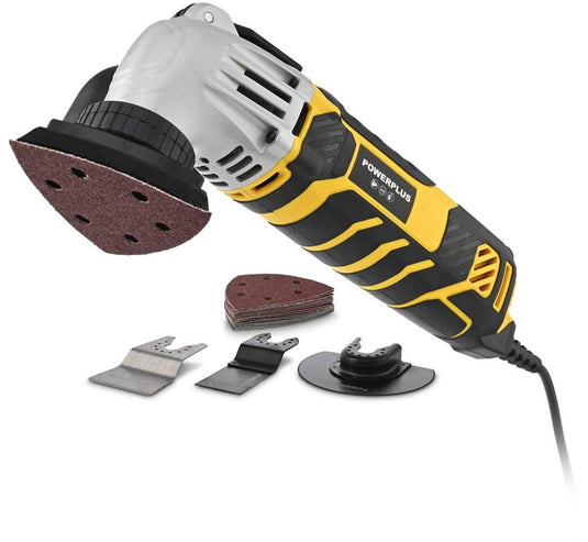 Powerplus elektrische oscillerende multitool powx1344 - multi gereedschap 310 w tot 21 000 rpm - incl. 22 accessoires