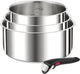 Tefal ingenio preference - pannenset - 3-delig - inductie - stapelbaar - afneembare handgreep - ruimtebesparend