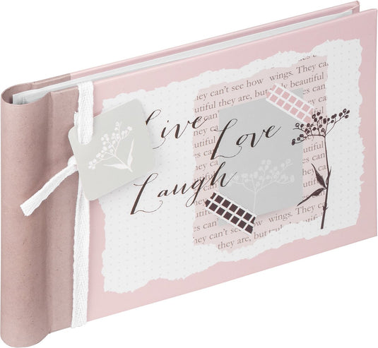 Walther ma-135 lovely - mini insteekalbum met spiraal - 36 foto's 10 x 15 cm - roze gedessineerd