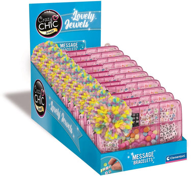 Clementoni crazy chic sieraden maken kralenset in opbergbox roze