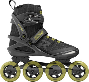 Roces warp thread tif 84 skeelers unisex – 4x84mm wielen – fitness inline skates – zwart groen – maat 40