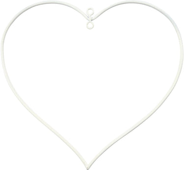 Creativ company cc metalen hart wit 13x13cm 10 stuks