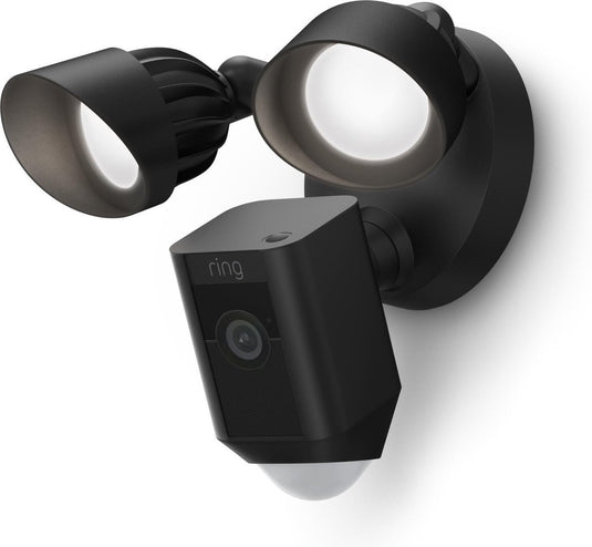 Ring floodlight cam wired plus - zwart