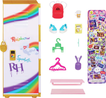 Mga entertainment rainbow high kluisje speelset met accessoires
