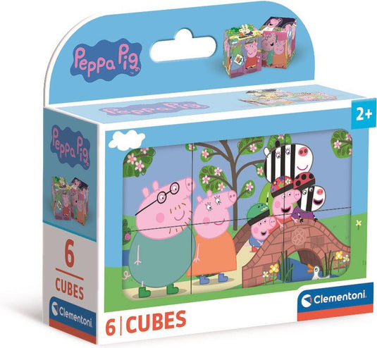 Clementoni blokpuzzel peppa pig, 6st.