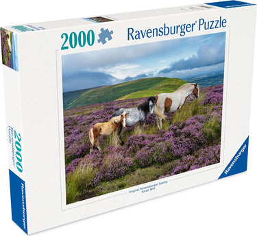 Ravensburger – wilde paarden op de hei – legpuzzel – 2000 stukjes