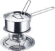 Westmark boter- sauspannetje, met deksel, sauslepel en rechaud, roestvrij staal, kleur: zilver, 62262260