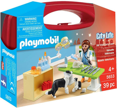 Playmobil city life vet visit carry case