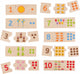 Bigjigs houten legpuzzel cijfer tegels, 30st.