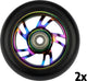 Black dragon stuntstep wielen set - spoked alu neo chrome