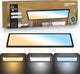 B.k.licht shallow - dimbaar badkamerlamp plafonniere - plafondlamp met afstandsbediening - badkamerverlichting met cct - ip44 - 58 x 20 cm - zwart
