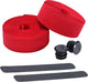 Bbb cycling stuurlint racefiets - zelfklevend stuurtape met stretch materiaal - antislip - lengte: 200cm - dikte: 2mm - inclusief stuurdoppen - rood - raceribbon bht-01