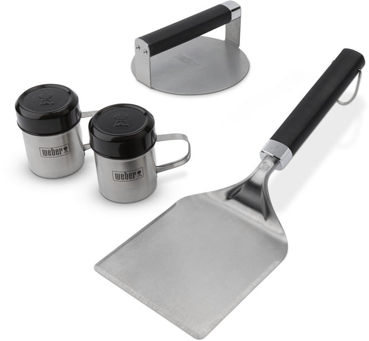Weber smashed burger set