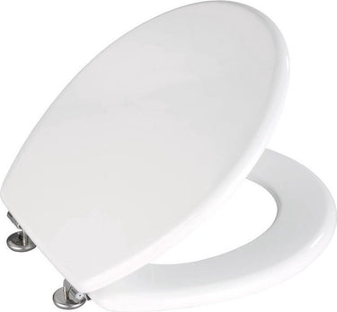 Wenko wc bril prima - wit mdf - fsc hout - rvs scharnieren - toiletbril - toiletzitting - wit