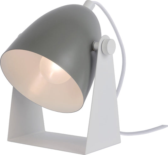 Lucide chago - tafellamp - 1xe14 - grijs