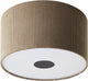 Brilliant tony - plafondlamp - e27 max 1x25w - ribstof - grijs - 45cm