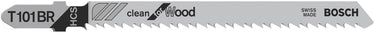Bosch - decoupeerzaagblad t 101 br clean for wood - 25 stuks