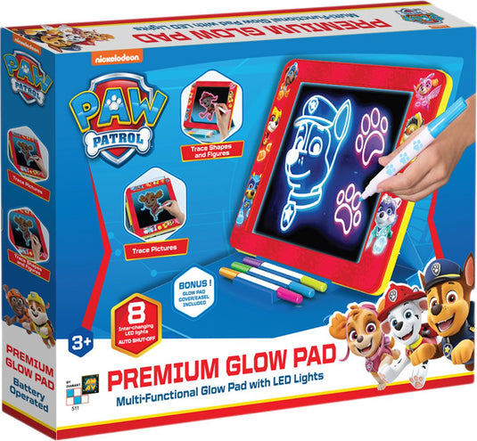 Paw patrol - premium glow pad - magisch tekenbord - multicolor