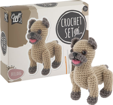 Craft id haakpakket bulldog - incl. naald en draad