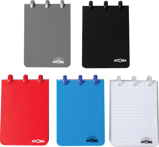 Atoma notitieboekje ft a7, geruit 5 mm, geassorteerde kleuren