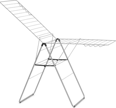 Brabantia hangon droogrek 25m - inklapbaar wasrek - metallic grey