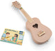 Woet ® houten speelgoedgitaar met draagriem - roze - speelgoedinstrument - mijn eerste gitaar inclusief muziekboekje - speelgitaar voor kinderen - vanaf 3 jaar