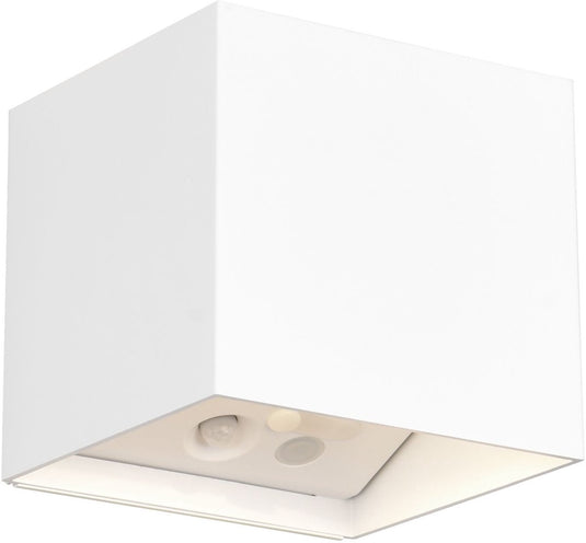 Rl live your light reality genie - wandlamp - wit mat - incl. 2x smd 1 w - bewegingssensor - usb-aansluiting - verlichting omhoog en omlaag - wandmontage - oplaadbaar - rl now - buitenverlichting - ip44