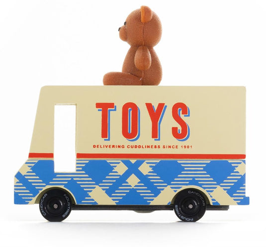 Candylab speelgoedauto teddy bear van - candycar vans multicolor.