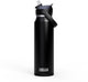 Camelbak thrive flip straw drinkfles - 1 l - rvs - met rietje - isolatie waterfles - zwart