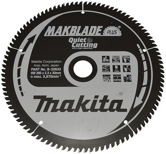 Makita makblade+ zaagblad 260x30x100z - b-32633