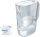 Brita waterfilterkan style essential - 2,4l - wit - incl. 1x maxtra pro pure performance waterfilter - past in de koelkast, met smart led light klapdeksel