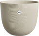 Elho sereh rond 40 - bloempot voor binnen buiten - 100% gerecycled plastic - ø 39.0 x h 33.3 cm - paddenstoel beige