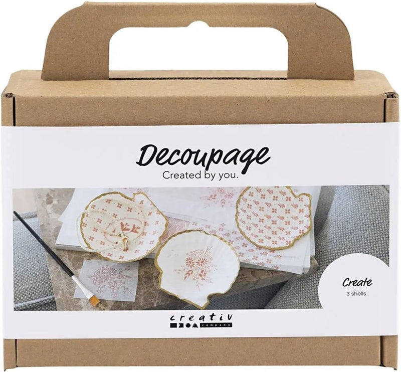 Load image into Gallery viewer, Creativ company http: www.cchobby.nl mini-hobbyset-decoupage-mosselschelpen-lichtroze-1-doos
