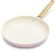 Greenpan padova roze keramische inductie koekenpan 28cm - pfas-vrij - inductie koekenpan - ovenbestendig tot 200°c - vaatwasserbestendig - rvs handgrepen – roze