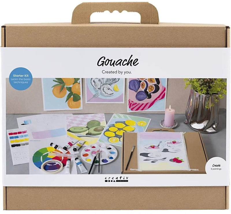 Load image into Gallery viewer, Creativ company starter hobbyset gouache schilderijen
