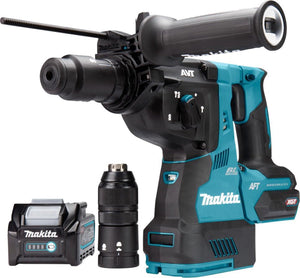 Makita hr002gm204 40v li-ion accu sds-plus combihamer set (2x 4,0ah) incl. stofafzuigsysteem in mbox - 2,9j - koolborstelloos