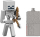 Mattel minecraft redstone charged skeleton actiefiguur en accessoireset