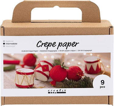 Creative company creativ company mini creatieve box kerstornamenten crêpepapier