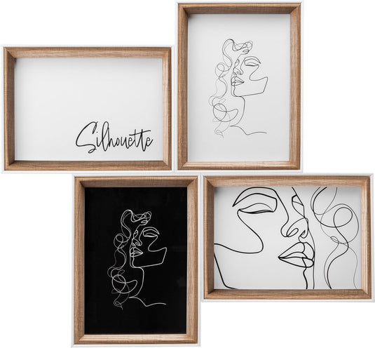 Walther silhouette - houten lijst galerij - fotoformaat 4x13x18 cm - beuken