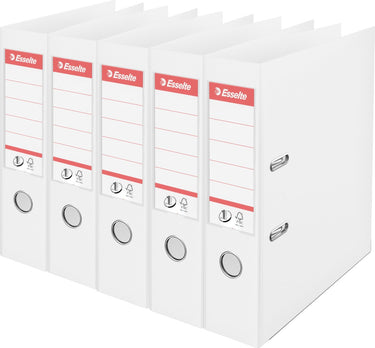 Esselte nr.1 vivida ordner - rugbreedte 75 mm - voordeelverpakking (5 stuks) - wit